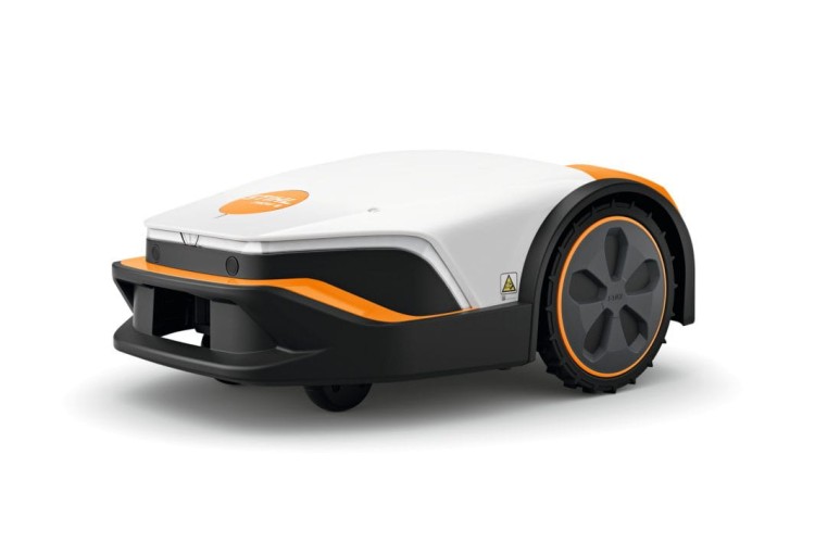 Robot koszący STIHL iMOW 6 z systemem trzech noży i elektryczną regulacją wysokości koszenia.